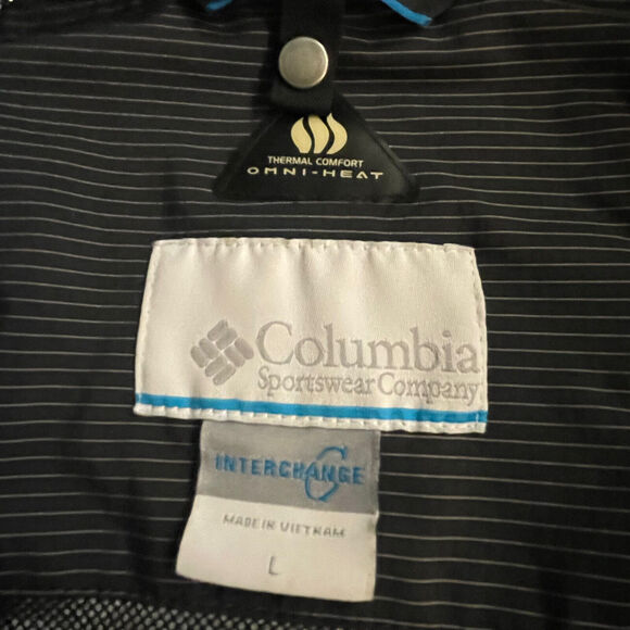 Columbia Interchange Jacket Omni-Heat Pinstriped Hooded Mens L - Picture 4 of 10